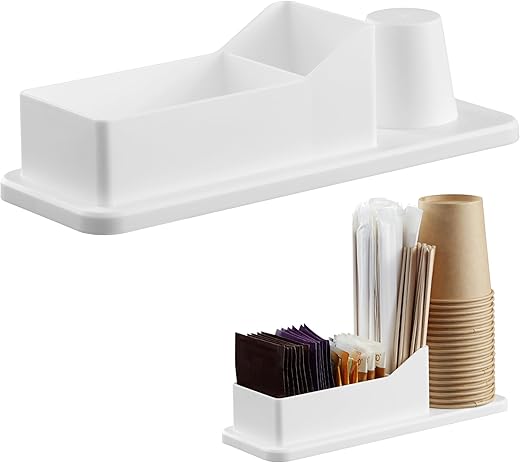 Navaris Organizzatore Porta Bicchieri Salviette Zucchero e Palette caffè - Stazione Portazucchero...