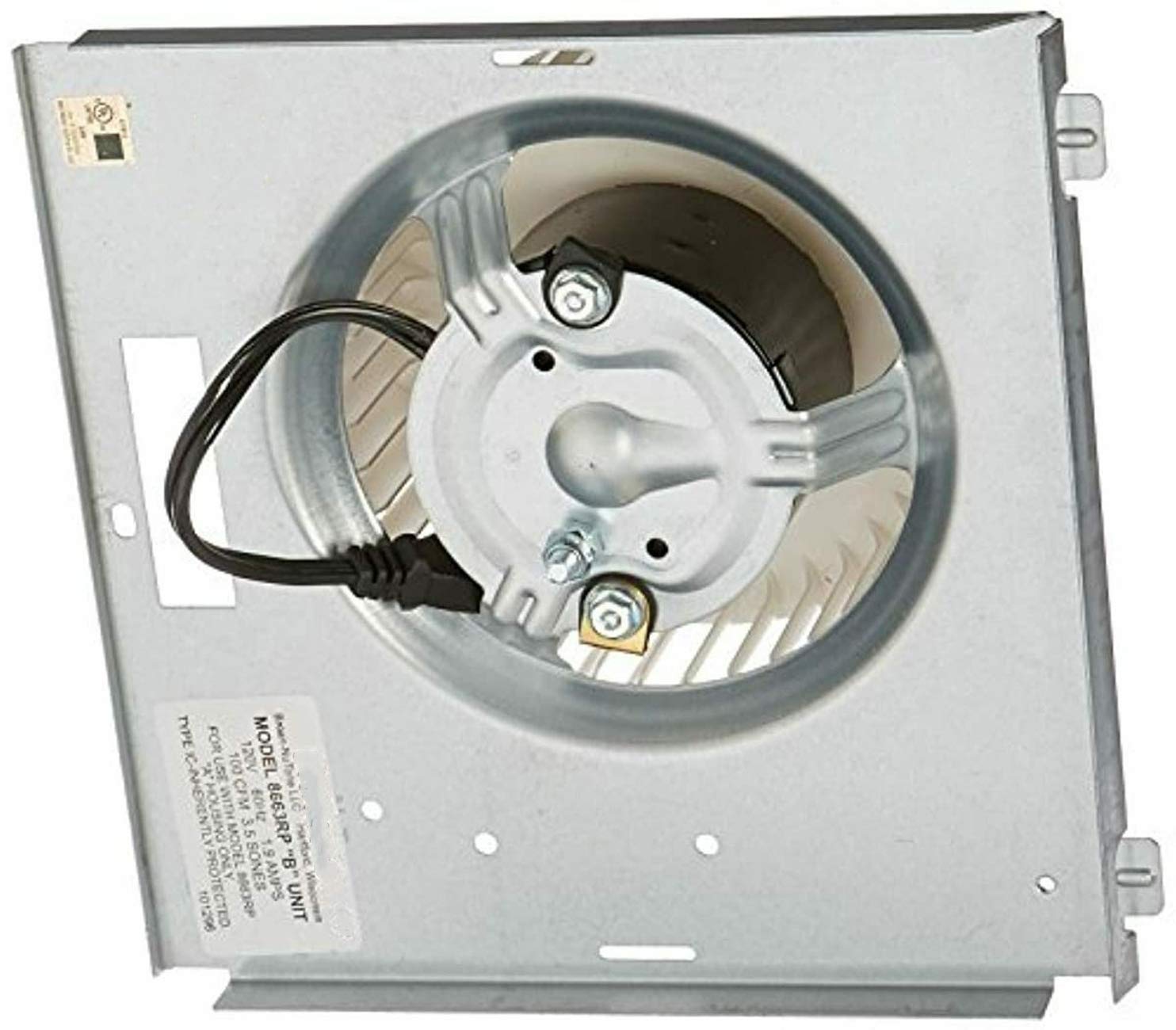 Broan-NuTone 8663RP Motor Assembly, alternative rear view