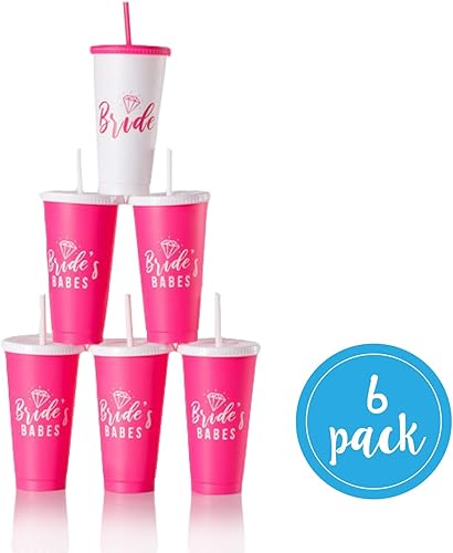 Miniatura 8 de Pop Fizz Designs Tazas de despedida de soltera 6 unidades, suministros de despedida de soltera, tazas de despedida de soltera, copa de novia, tazas