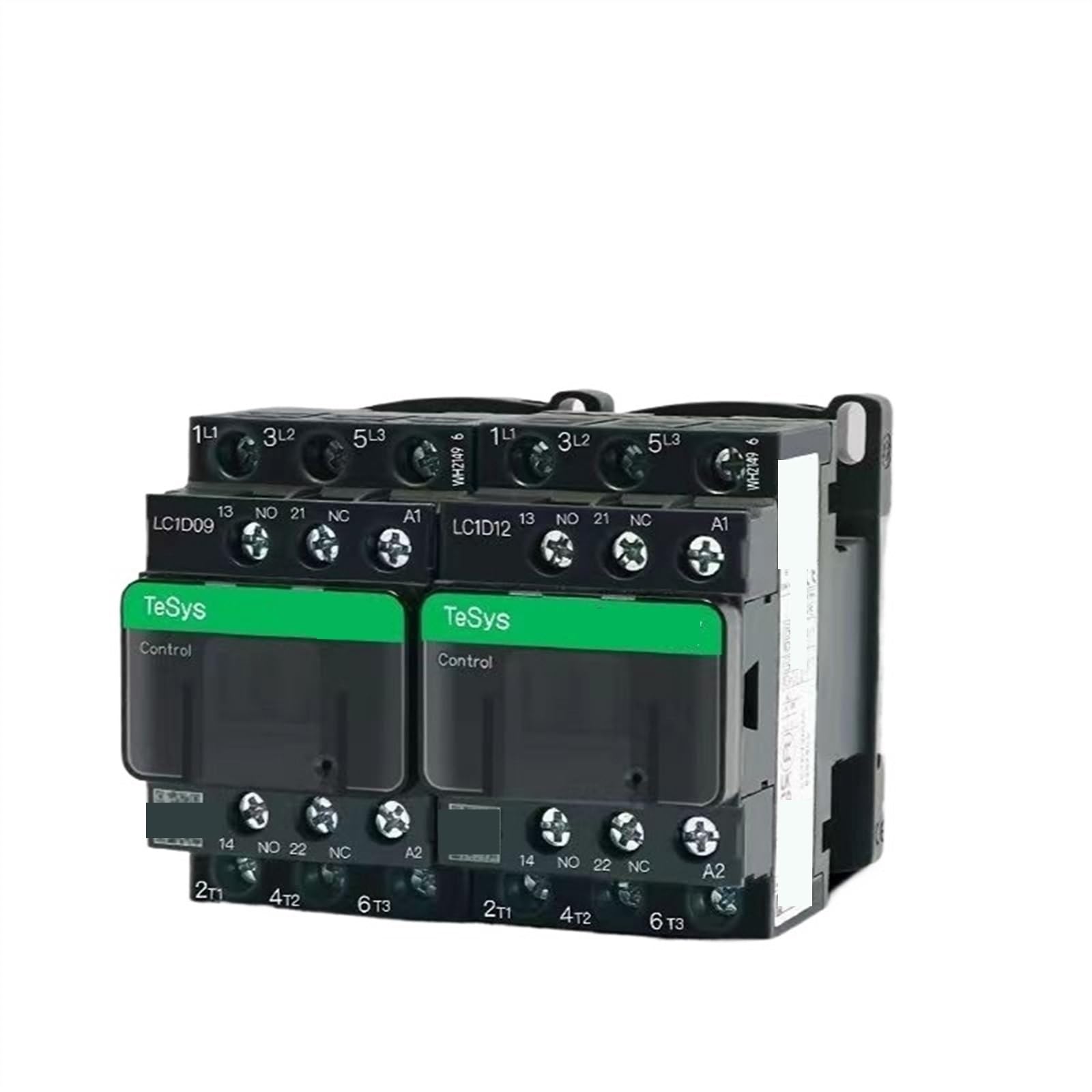 ZHWTISNPE Black Version AC Three-Pole contactor 3P LC1D25 LC1D32 LC1D38 B7C F7C Q7C M7C 24V 110V 220V 380V(Lc1d38,380V)