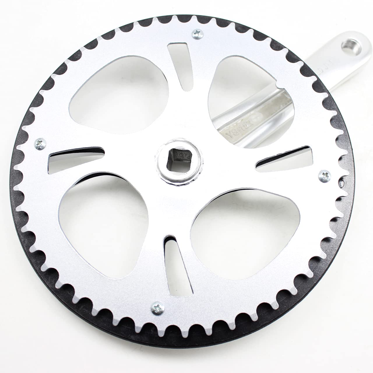 Guarnitura MTB 48T Grulenkset for Bici Elettrico 15 2mm. Insieme della Piastra elettrica Bicicletta Alluminio