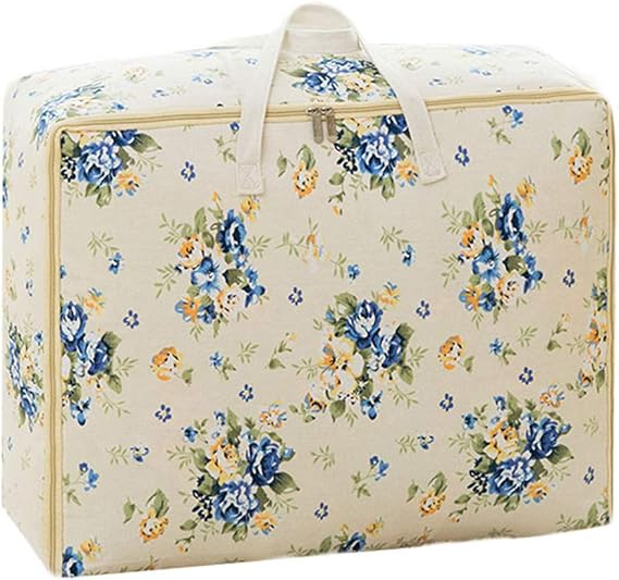 Amazon Co Jp トーダー 引っ越しバッグ 収納袋 撥水バッグ 不織布 持ち手付き 片づけ 花柄 持ち運びやすい アウトドア 寝具収納 キャンプ 旅行 ボストンバッグ ホーム キッチン