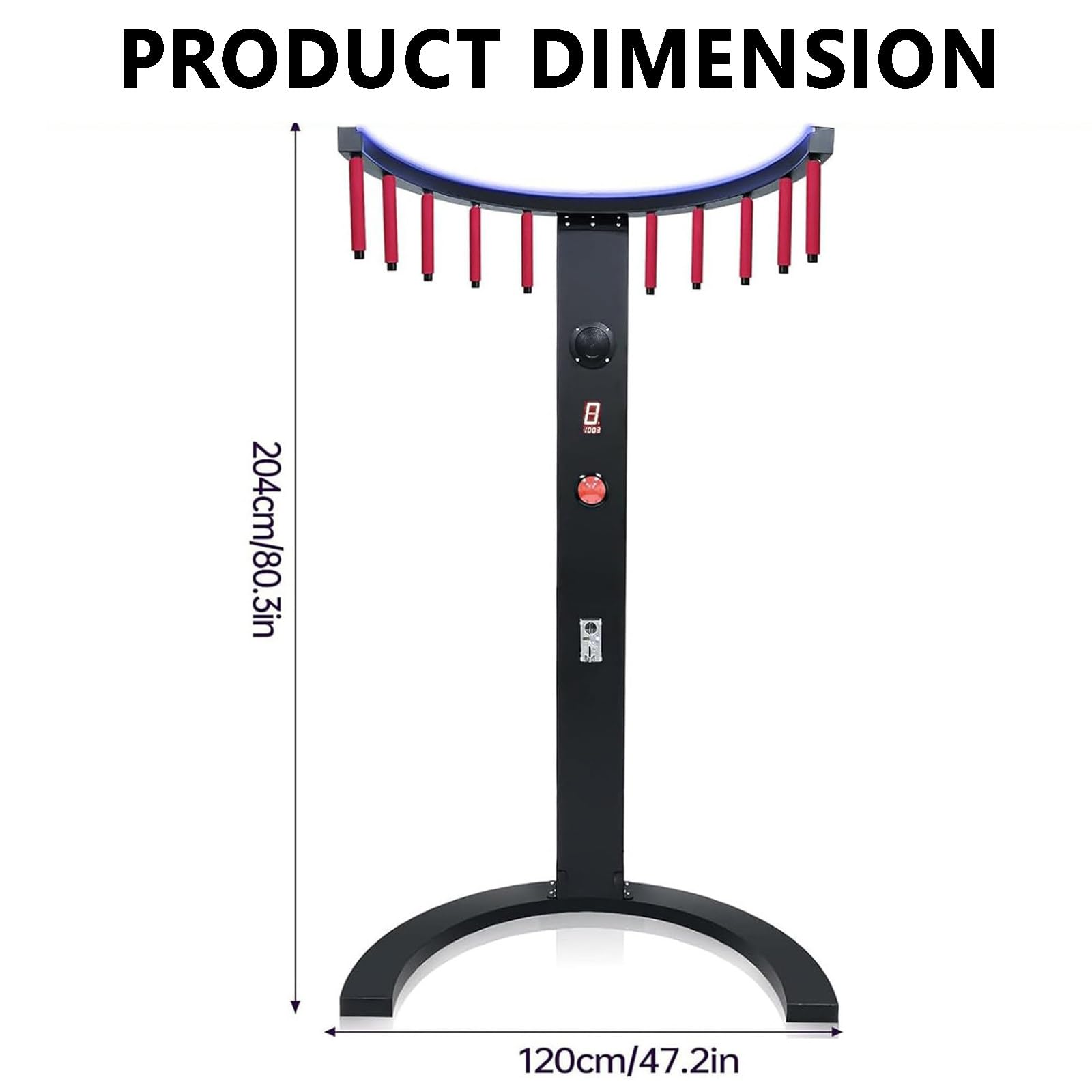 Reflex Reaction Stick Game, allenamento di coordinazione occhio-mano, velocità regolabile con display LED per conto alla rovescia e musica per feste e carnevale