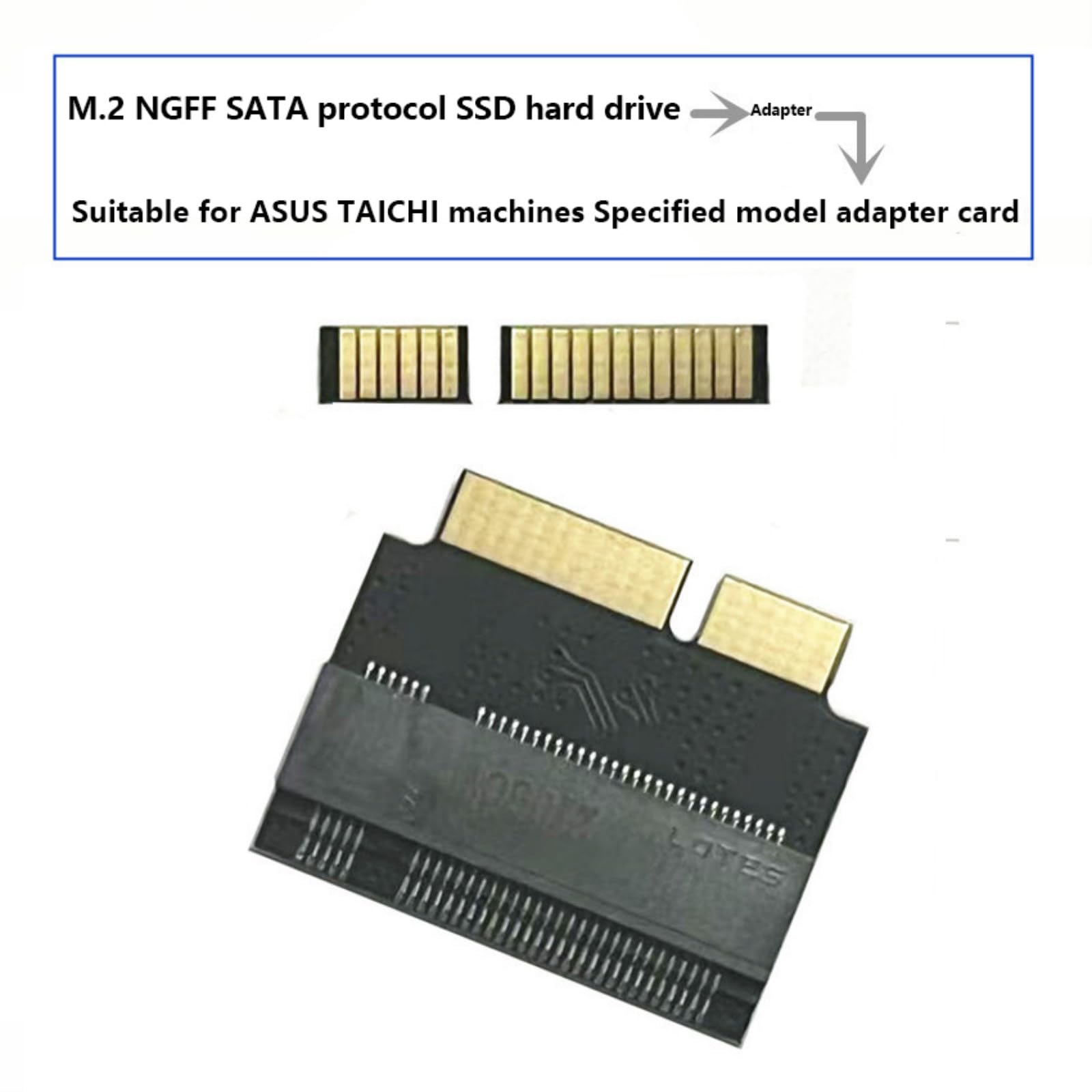 ZIRANU Risers Card Solid States Disk to 18Pin Extension Adapter Card Solid States Disk for UX21A UX31A UX21E UX31E 21 31 Converters