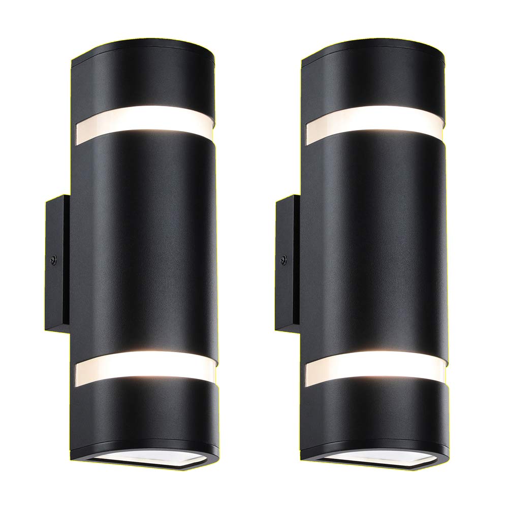 XiNBEi Lighting Outdoor Wall Light, Modern Wall Sconce Black Water