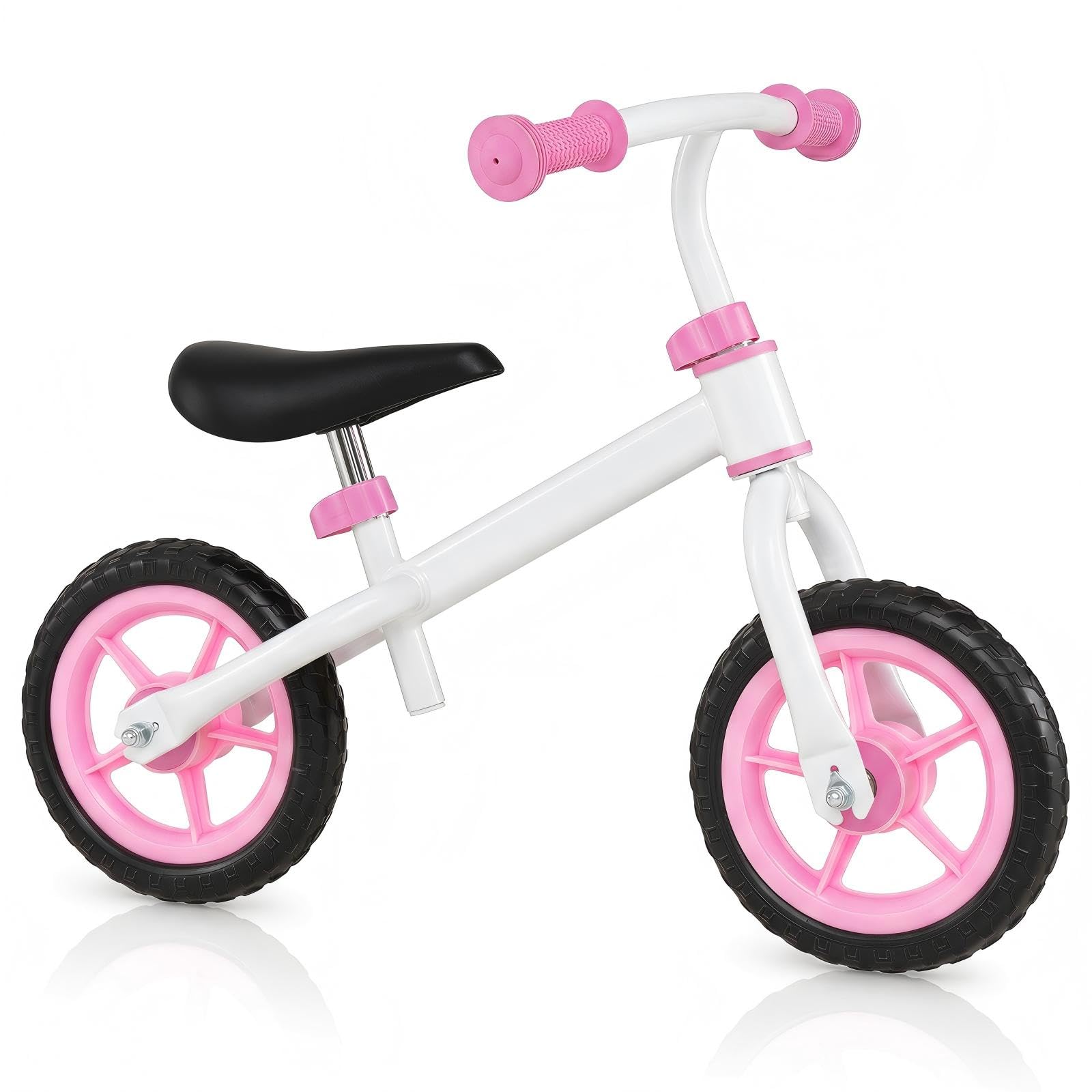 KOMFOTTEU Bicicletta Equilibrio Senza Pedali per Bambini 3+ Anni | Bici Senza Pedali con Manubrio e Sellino Regolabili, Bicicletta Leggera in Acciaio al Carbonio per Equilibrio e Coordinazione