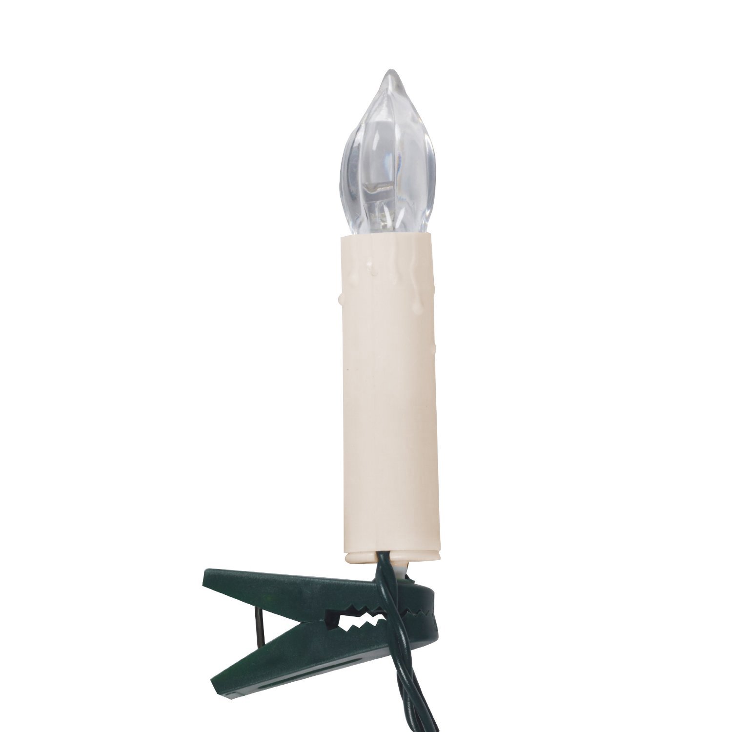 Lights4fun 50er LED Weihnachtsbaum Lichterkette 15,7m Kerzenlichterkette creme Innen Lichterkette Weihnachten Weihnachtsbaumkerzen mit Kabel Weihnachtsbeleuchtung Weihnachts Deko