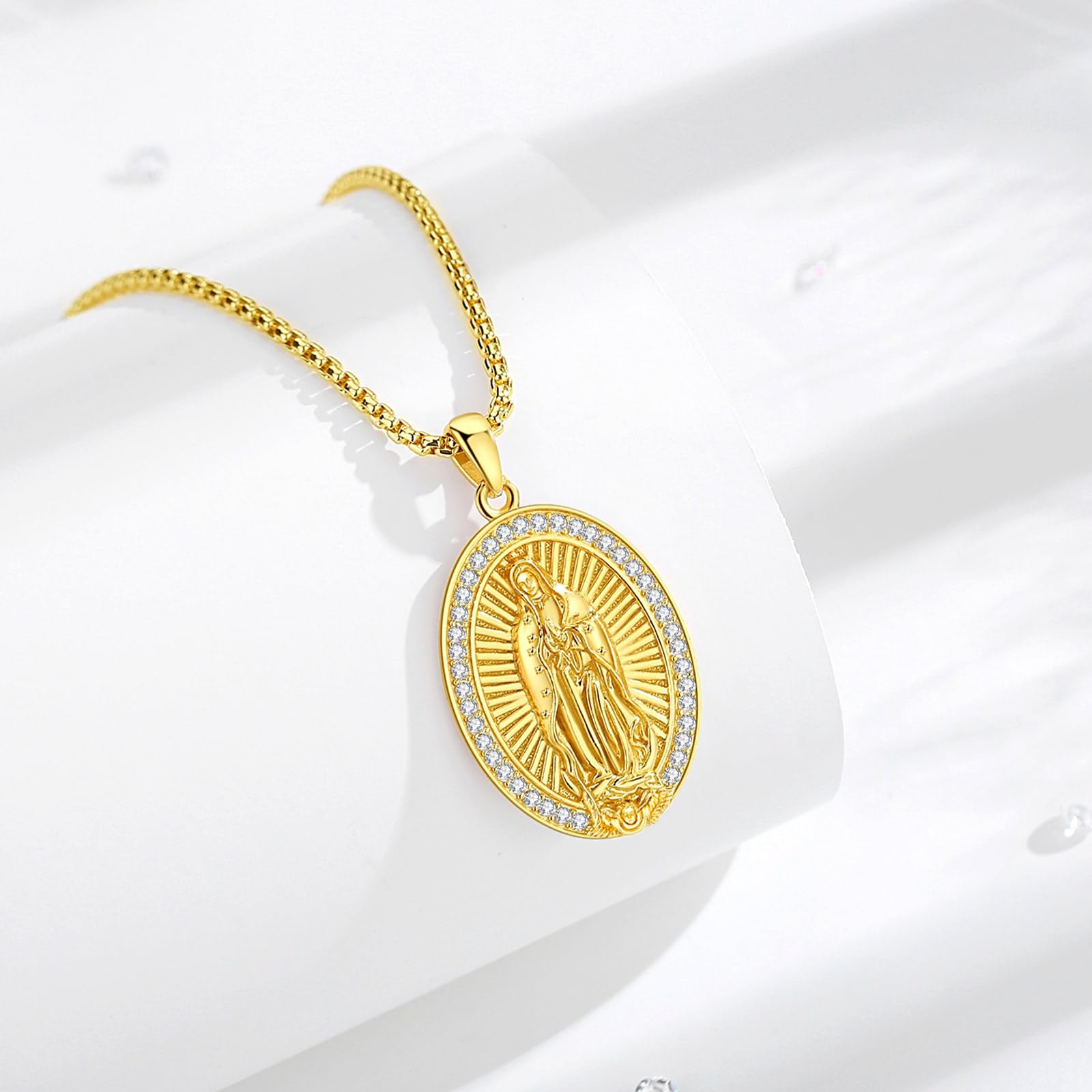 INFUSEU Collana della Dea della Luna Tripla in Argento 925 Ciondolo Magico Pagano Wiccan Dea Ecate Lilith Amuleto Gioielli di Protezione per Donne Uomini