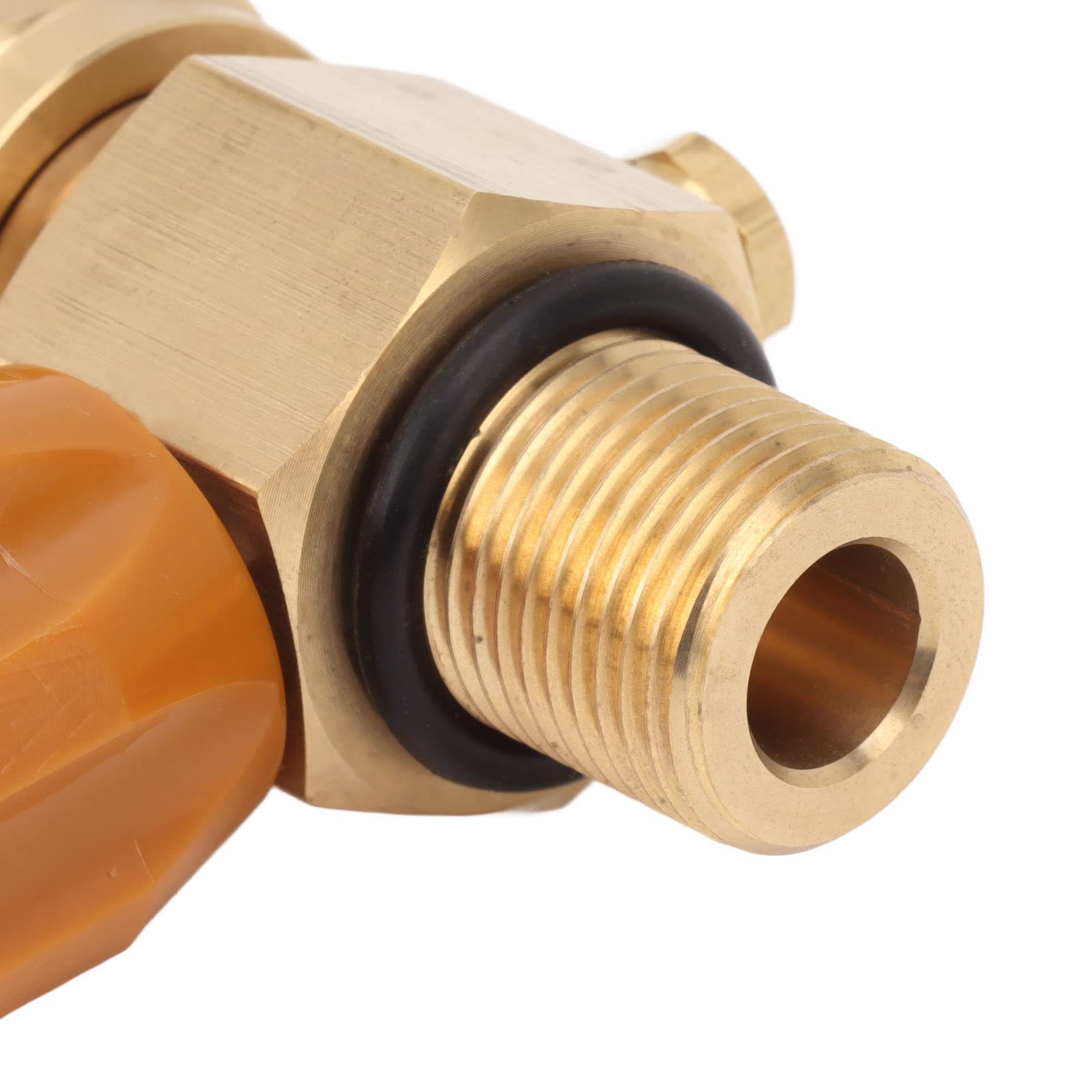 Adattatore di Ricarica CO2 - Valvola di Commutazione M18x1.5 Ad Alta Pressione 5000Psi con Connettore Femmina Dorato da 8 Mm Per Bombole Gonfiabili di CO2