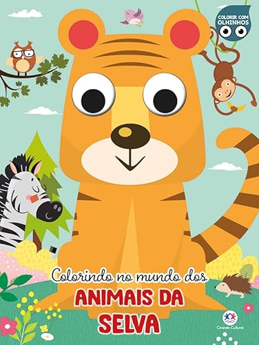 Colorindo no mundo dos animais da selva: