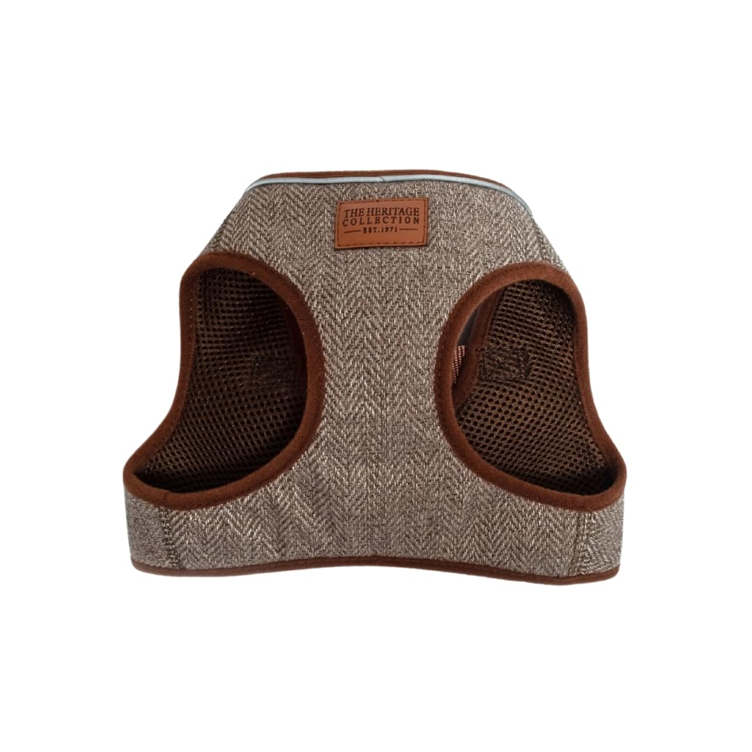 Ancol Herringbone Step In Dog Harness - Comfortable Puppy Pet Accessory with Reflective Band & Snap Buckle - Large
