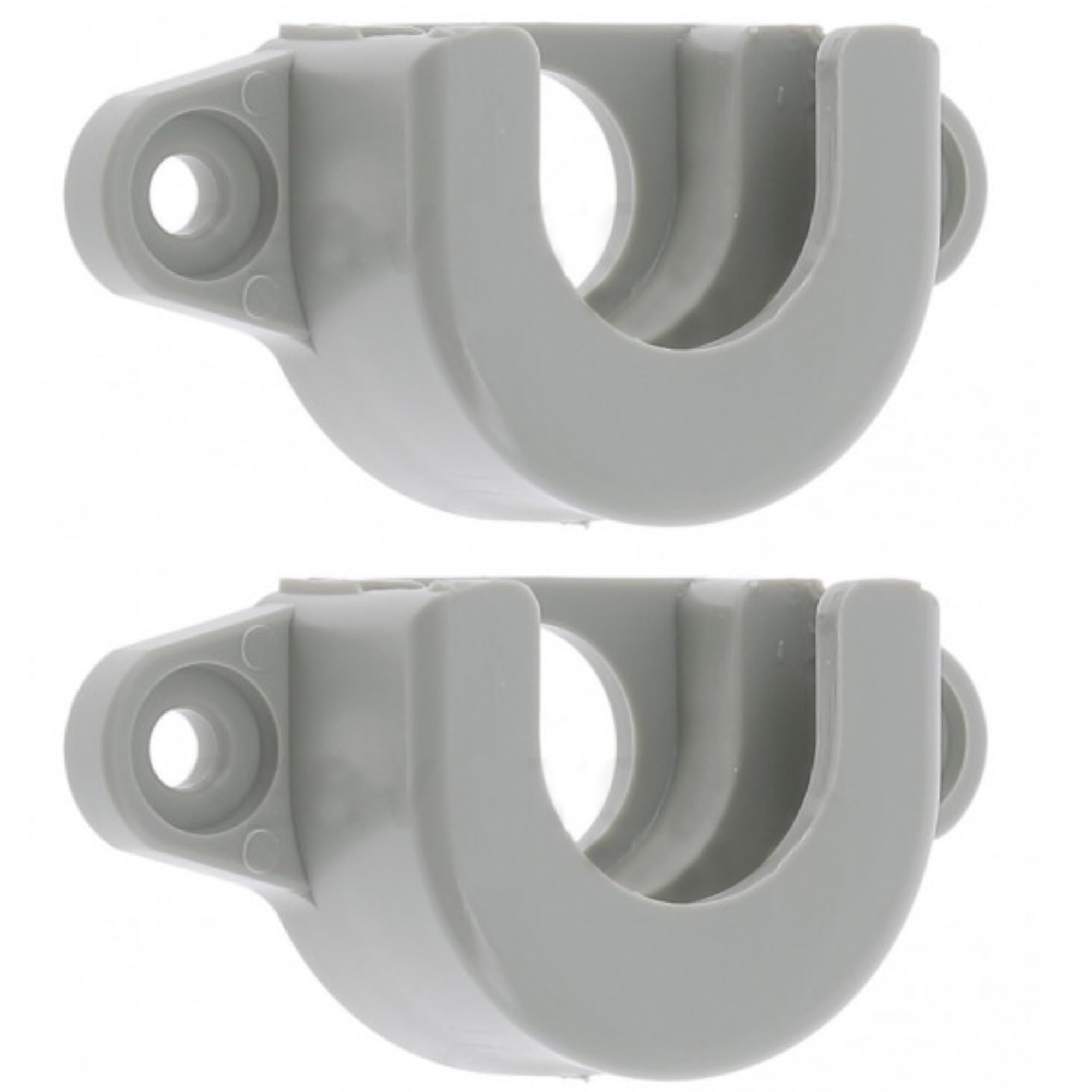 Support d'Arbre de Volet Roulant Ø 28mm - 2x Accessoires en PVC Gris