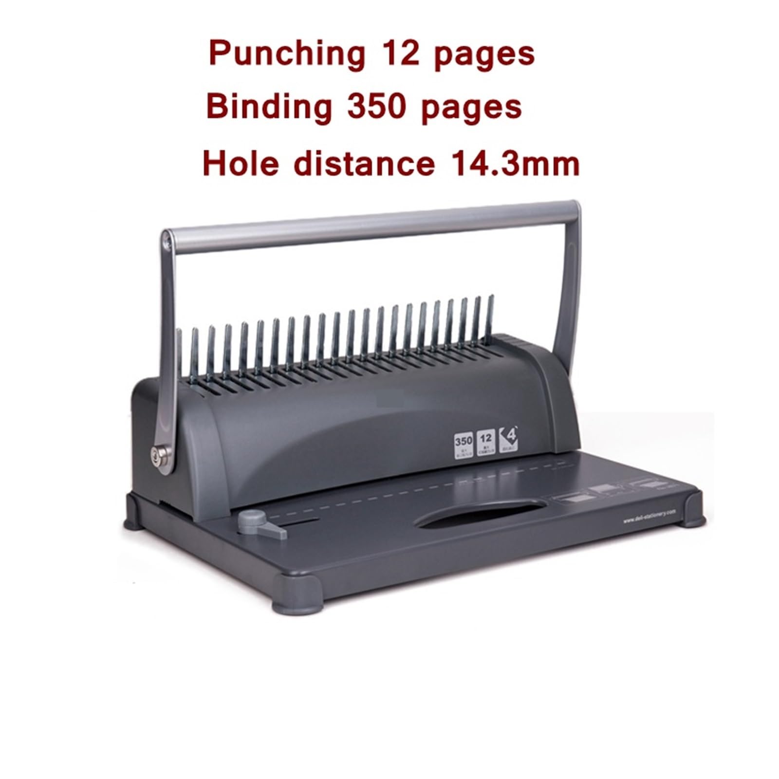 Rilegatrice, Rilegatrice Manuale ad Anelli for Ufficio, finanziaria, in plastica, Grembiuli, 21 Fori, capacità di 350 Pagine per progetti Domestici o di Piccolo Ufficio