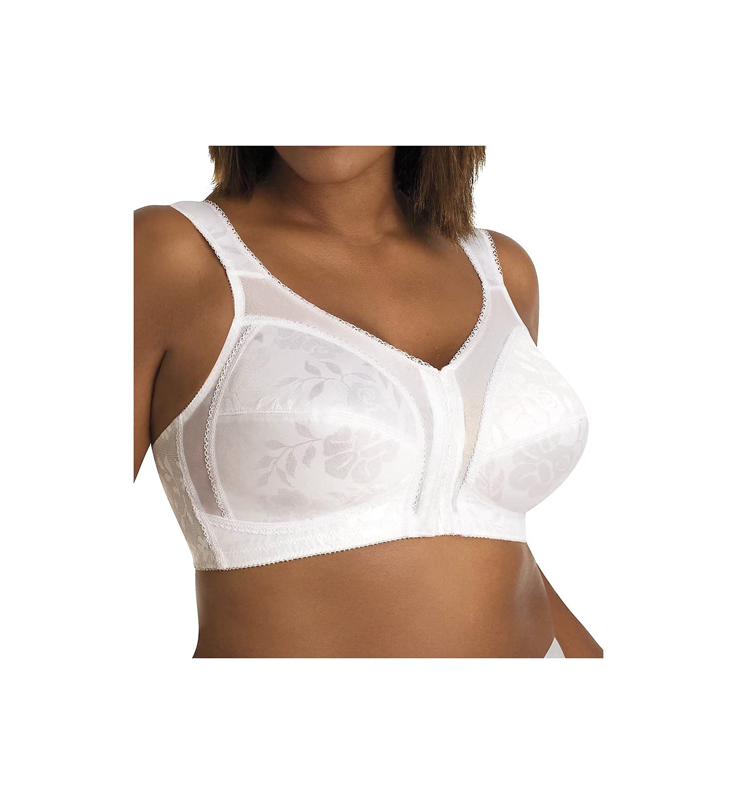 PlaytexWomen's Front Close with Flex Back Bra, White, 48DD