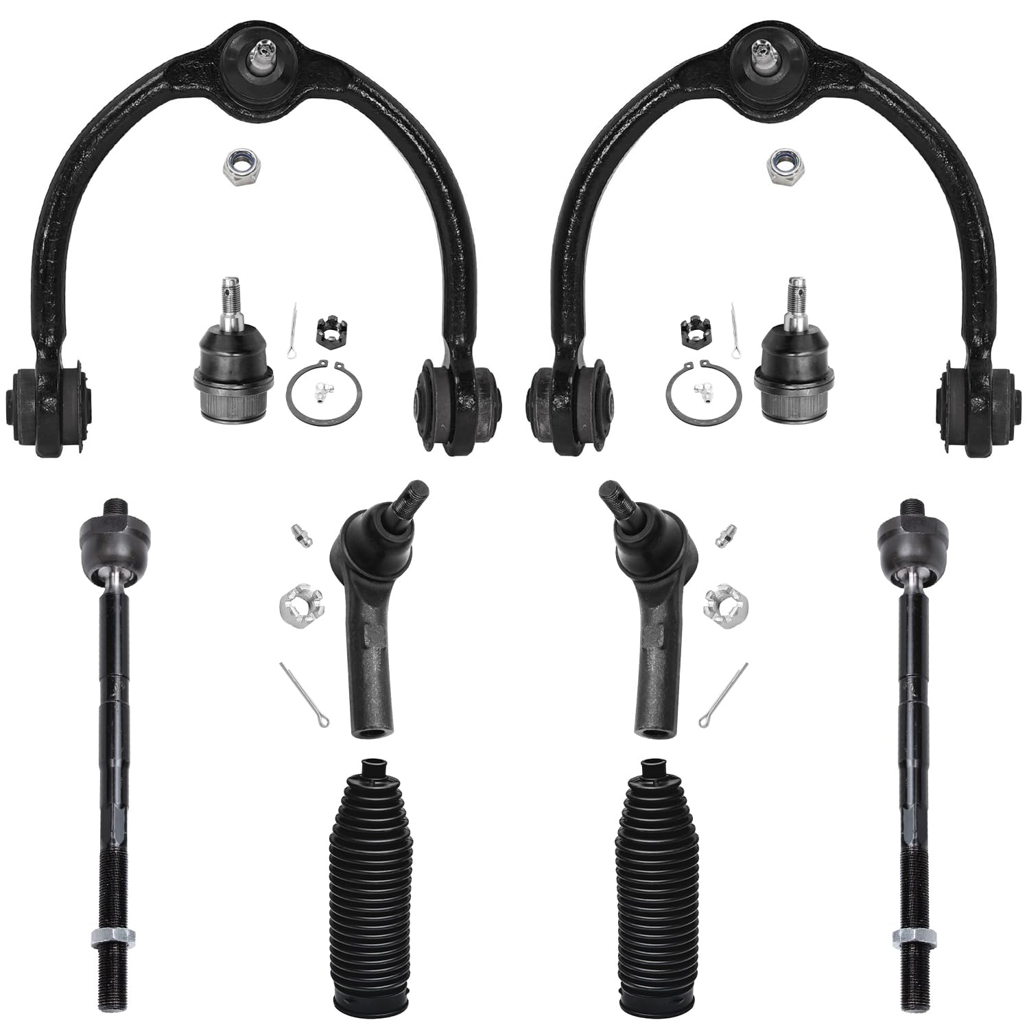 Detroit Axle - 10pc Front End Kit for 2005-2010 Jeep Commander