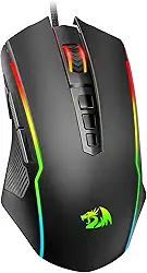 Mouse Gamer Redragon Ranger Basic, c/Cabo 1,8m, 9 Botões Programáveis, 4000DPI, Preto - M910-K