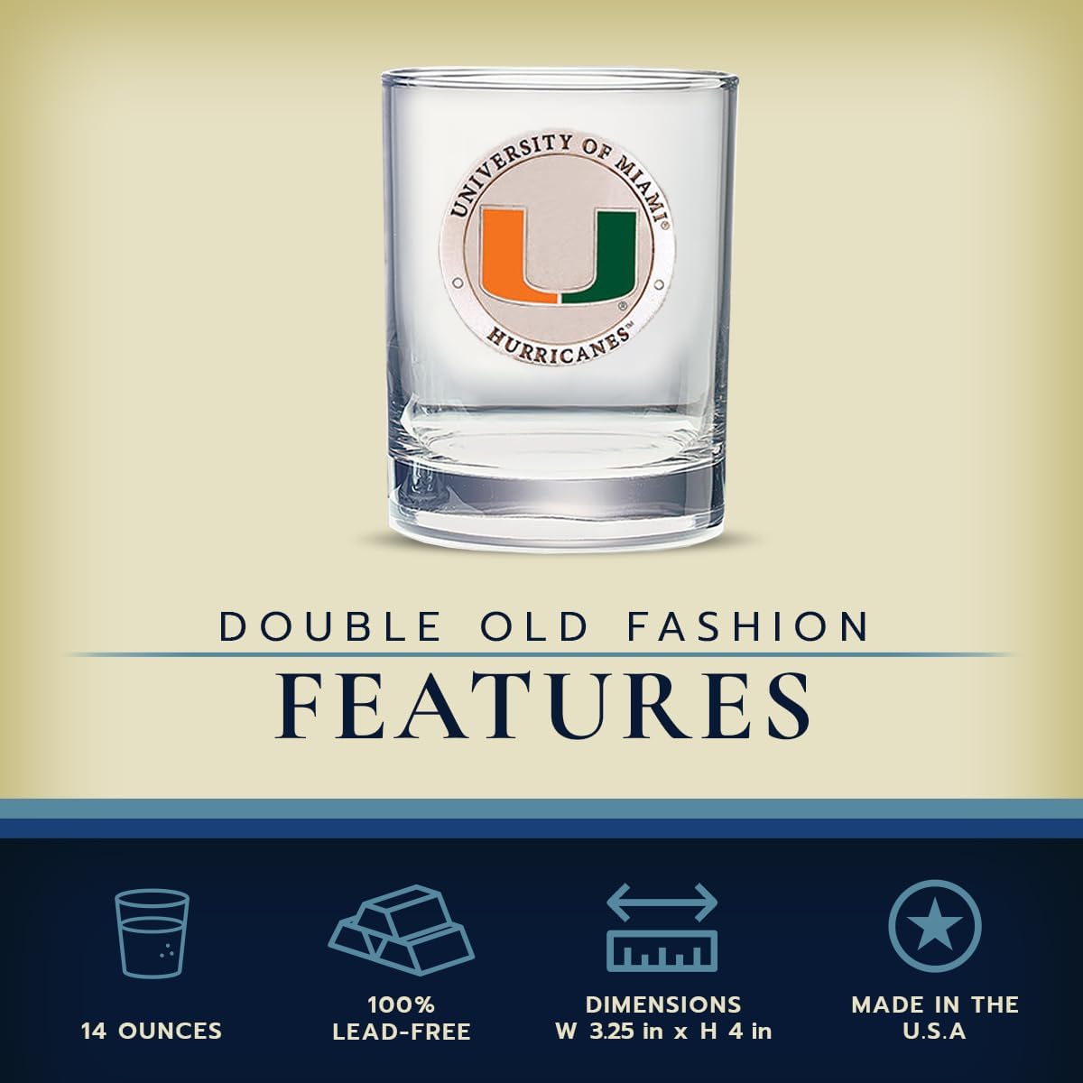 Heritage Pewter Miami Double Old Fashion | Double Rocks Glass 14 OZ for Liquor | Expertly Crafted Pewter Glass - Image 5