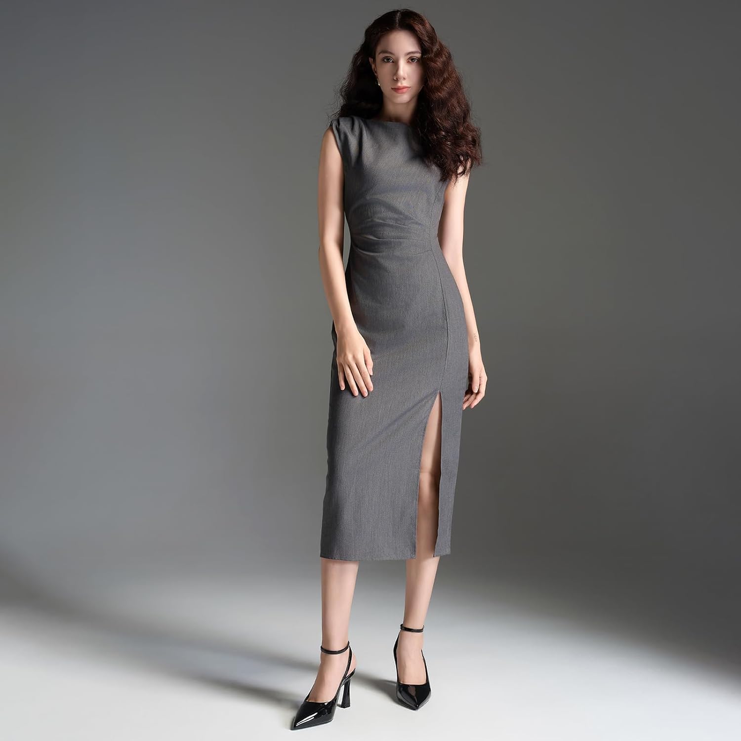 Susanny Womens Slingback Closed Toe Ankle Strap High Heels Pointed Toe Pumps Comfortable Stiletto Sexy Buckle Strappy Dressy Shoes for Wedding Bridal Party Work - Image 3