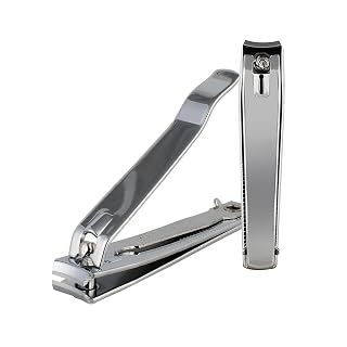 Professional Large Nail Clipper (Pack of 2) – Heavy Duty Stainless Steel Nail Trimmer Set for Men & Women, Durable Cutter with Anti-Slip Grip & Built-in File for Thick Fingernails & Toenails
