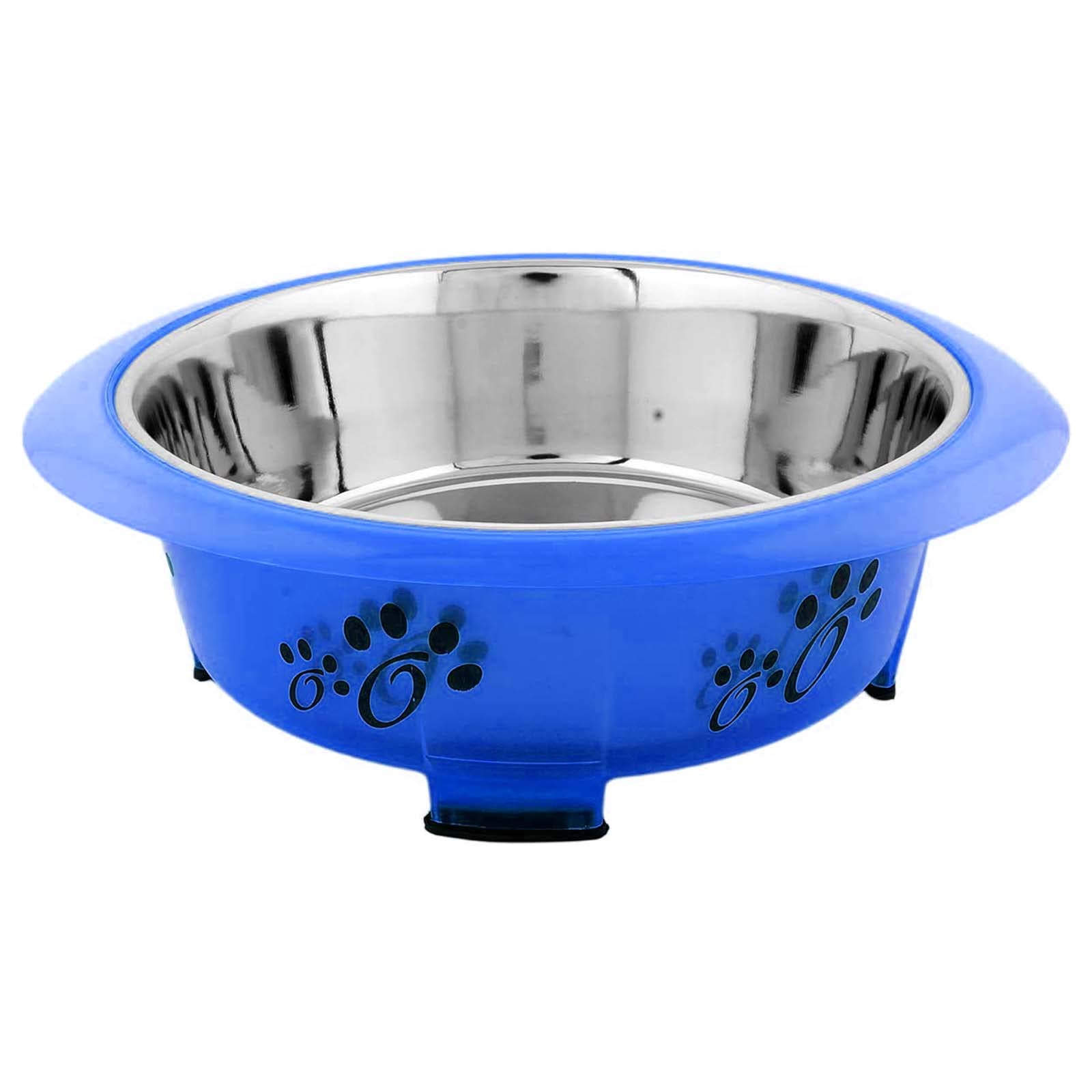 Emily Pets Designer Oval Fusion Pet Feeder Bowls with Non-Skid Bottom (Blue, Medium) (B0BJKZBHJF) Amazon Price History, Amazon Price Tracker