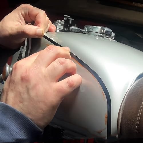 Miniatura 2 de Cinta de vinilo a rayas, calcomanías de bricolaje para automóvil, motocicleta, puerta de casa, 15 pulgadas, color dorado