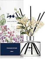 Vista 11 de 396 st. juego de difusor de aceite con varillas de junco de flores de aliento de bebé preservadas, rosa roja, 200ml (6.7oz) / juegos de difusor