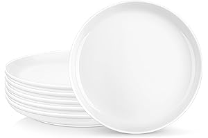 MALACASA Breakfast Plates Set: Ideal for Breakfast, Desserts, and Salads