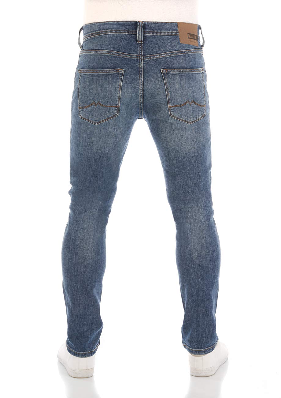 MUSTANG Męskie dżinsy Vegas Slim Fit spodnie dżinsowe spodnie Denim Stretch bawełna czarny szary niebieski w30 - w40