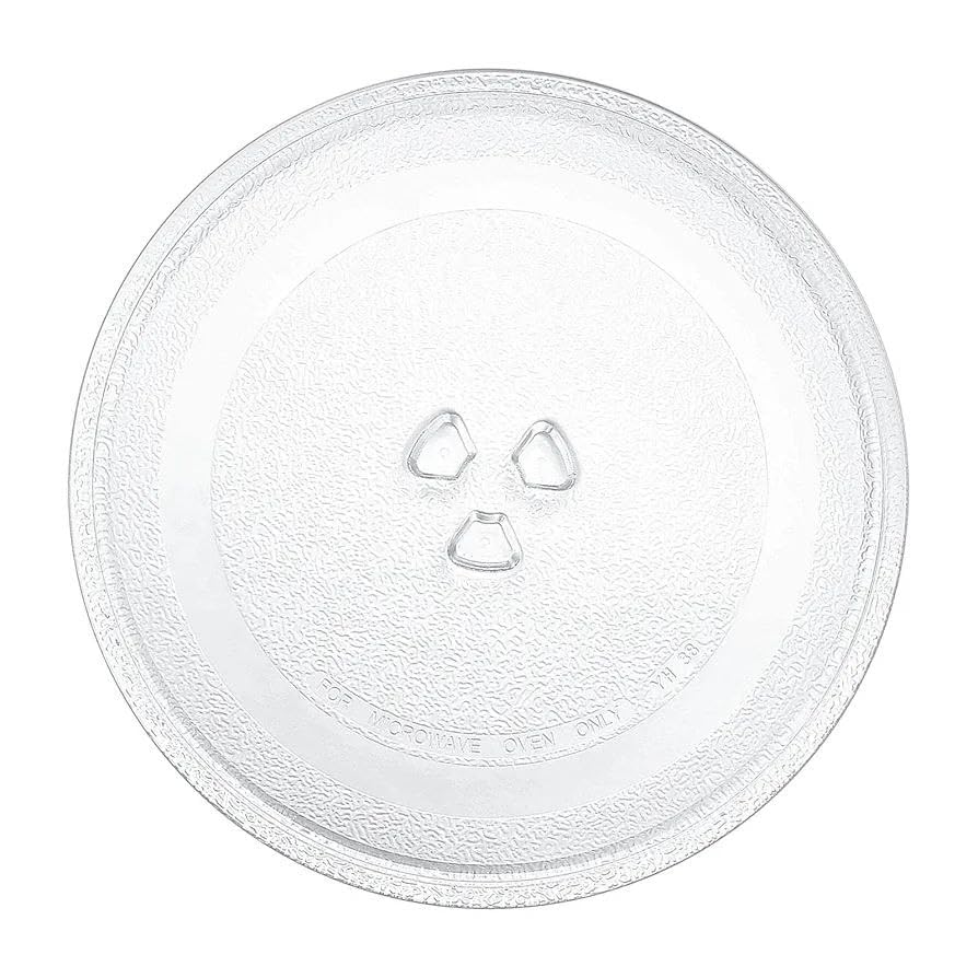 Image of Turntable Glass Plate /Tray for Microwave Oven, Compatible Oven Glass Cooking Tray /Plate for Panasonic with 21L LG Models Rotating Baking Glass Plate(NOT for Samsung Microwave)