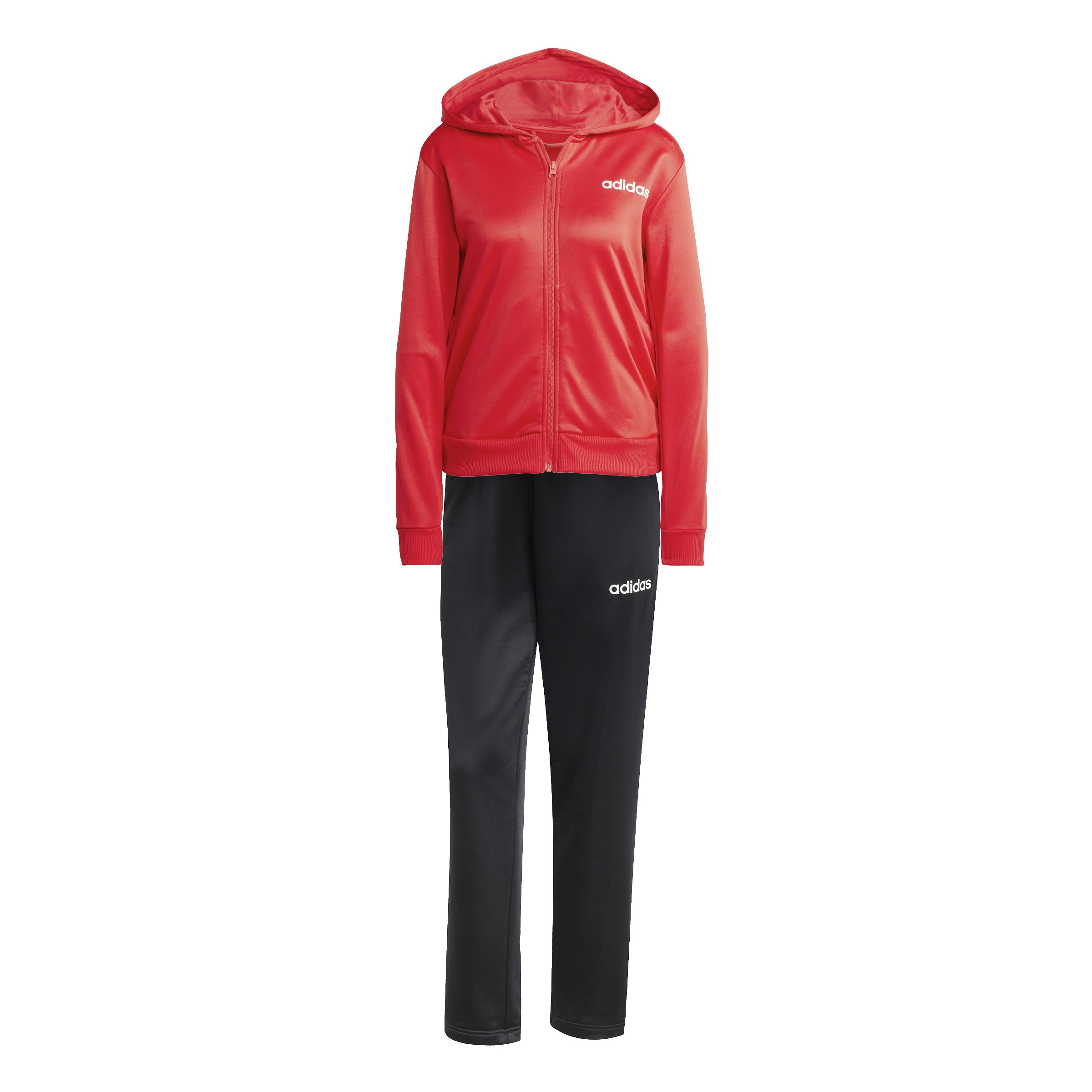 adidas Women's ESSENTIALS LINEAR TRACKSUIT, Pure Ruby, XXS