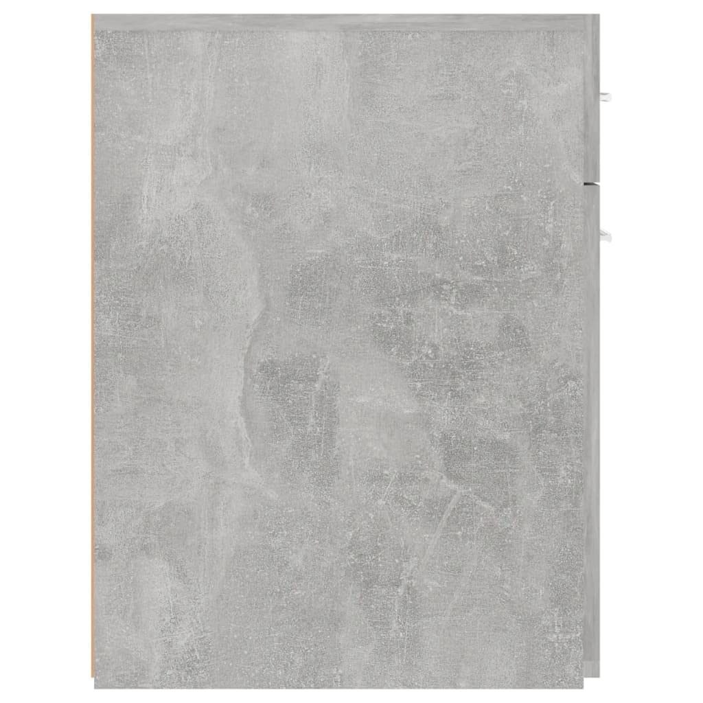 Armario farmacéutico gris hormigón de madera 20 x 45,5 x 60 cm con puerta y compartimento para orden, oficina, cocina, pasillo, espacio de almacenamiento y estante claro
