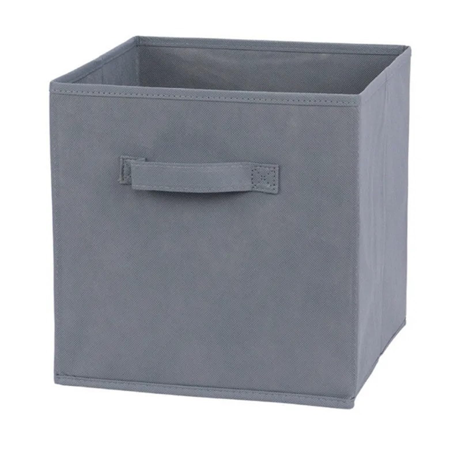 ZHSOAO 2PCS Cube Non Woven Fabric Storage Bin Collapsible Box Home Supplies, Organizer Cabinet Drawer Organization for Clothing Bedding Blankets(Grey)