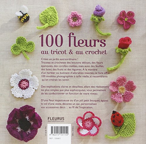 100 fleurs au tricot et au crochet
