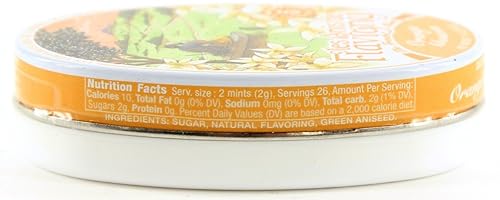 Paquete de 2 caramelos duros Les Anis de Flavigny Orange Blossom de 1.75 onzas (1.76 oz)