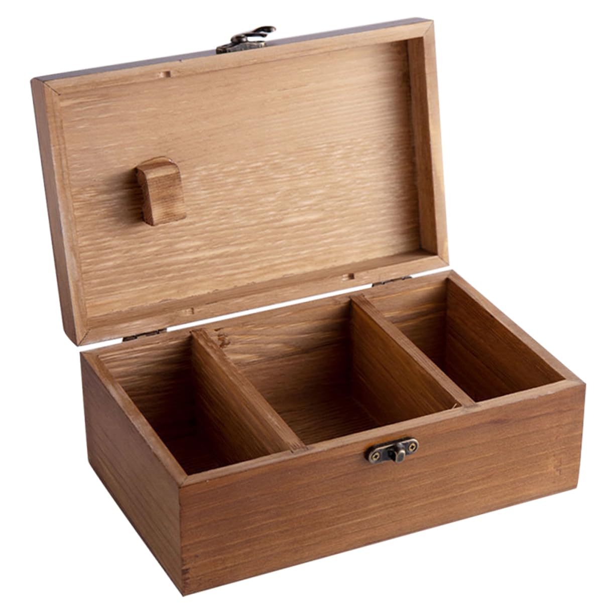 HOODANCOS Multipurpose Wooden Needle Sewing Tool Basket Vintage Sewing Pin Holder Box for DIY Accessories Storage for Travel and Home Use