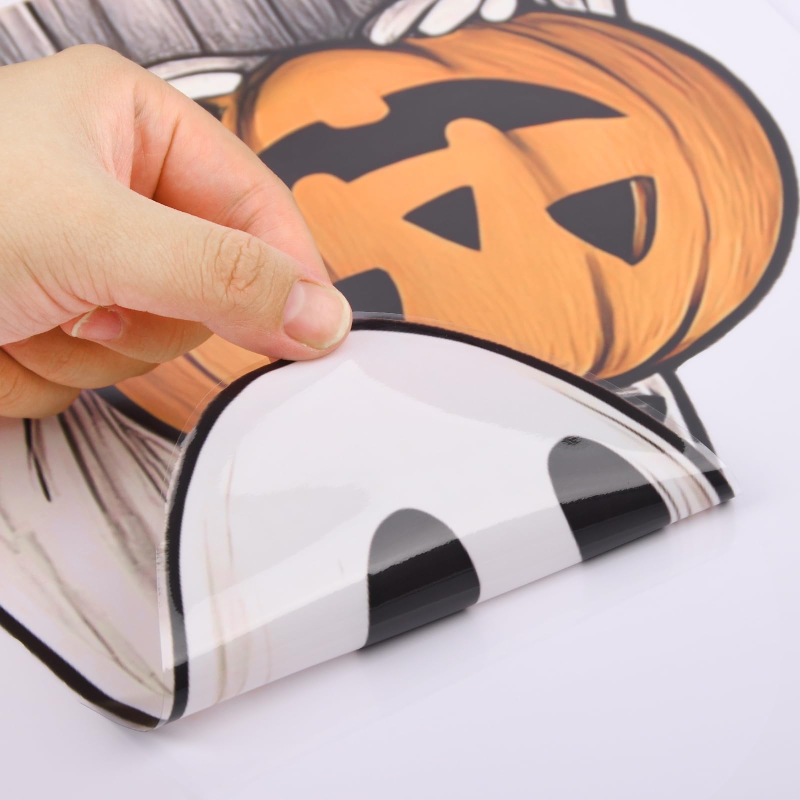 AhfuLife 4 Sheets Large Halloween Ghost Window Stickers Decorations, 32 x 90cm - Image 3