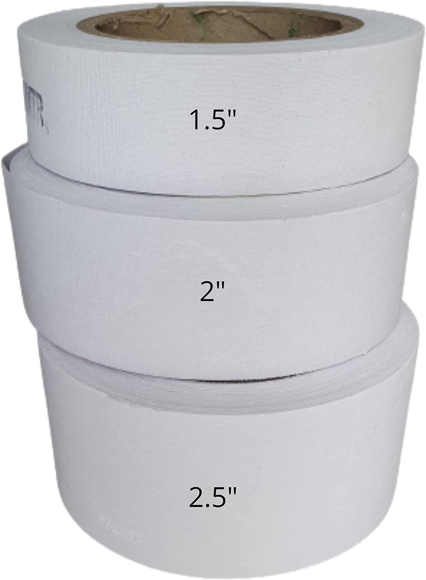 Artonezt Iron-on Interfacing Fusible Interlining Buckram Roll for Salwar, Curtains, Belt, Shirts for Sewing, Tailoring & Boutique Purpose Canvas Roll 15 Meters Each Set of 3 (1.5, 2 and 2.5Inch)