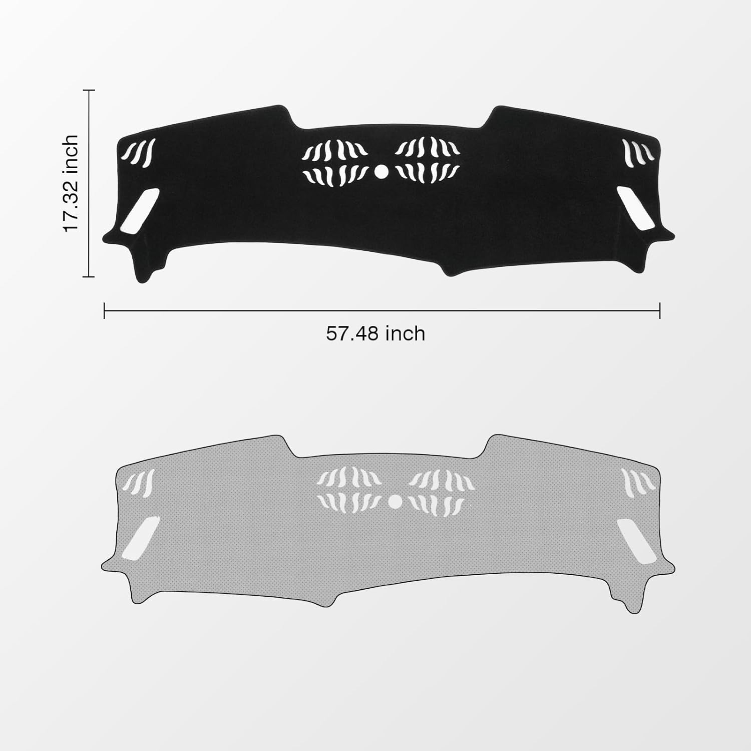 KUST Black Dash Cover Compatible with KIA Sorento 2021-2025 2026 (Only fit for 12.3 inch Navigation Display Dashboard) Dashboard Cover Accessories for Sorento Center Console Sunshield Protector