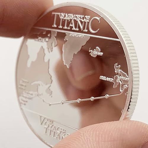 Miniatura 5 de RMS-Titanic - Moneda de desafío de mapa de viaje y barco