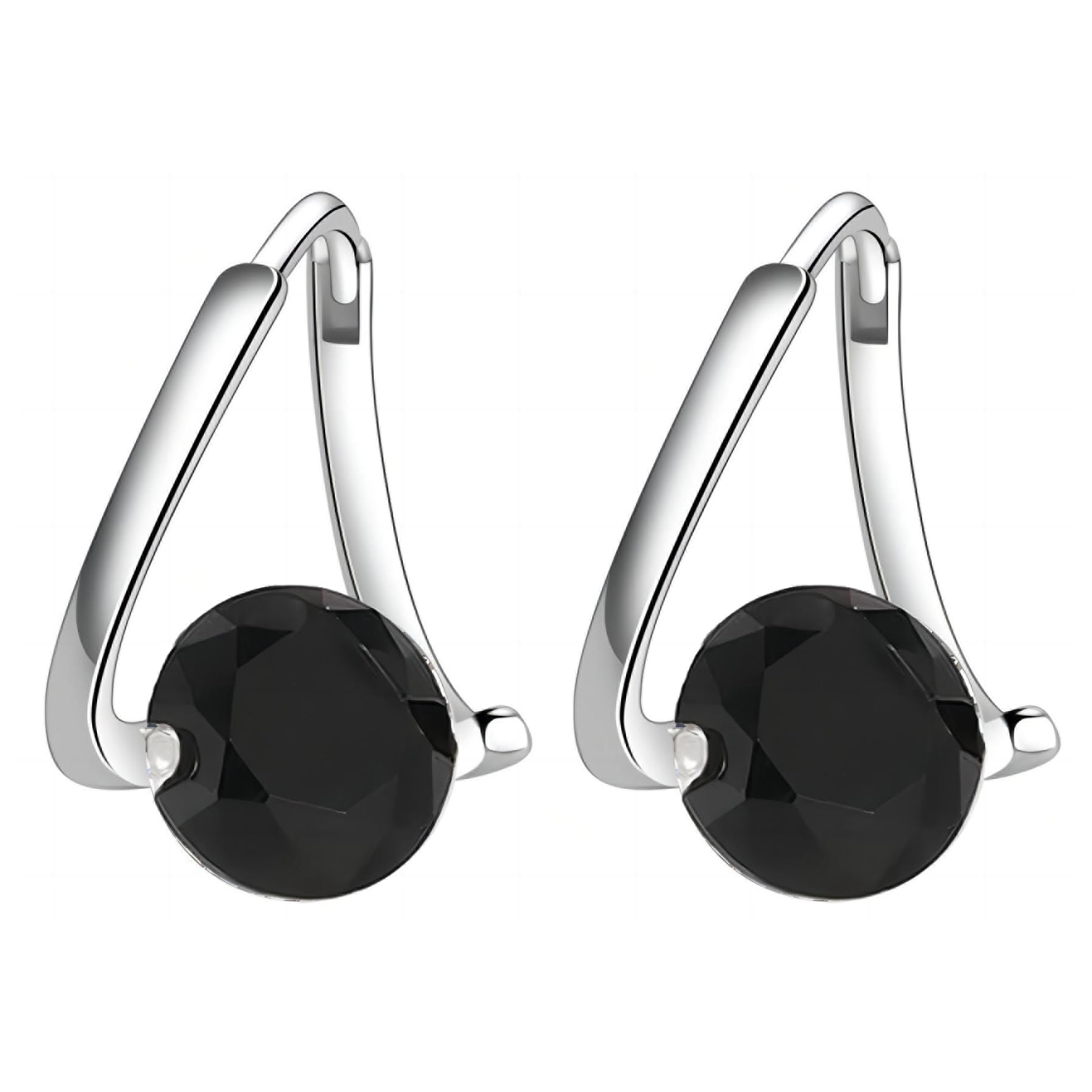 RrdailyHalolux Lymphvity Germanium Earrings for Women Girls Duntify Lymphatic Drainage Acupressure Earrings Dainty Sterling Silver Post Hugging Hoop Earrings