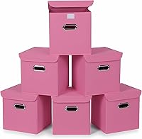 Vista 26 de Organizadores de Armario Contenedores de Almacenamiento de Tela Con Tapas Cubos Plegables Organizador Cesta Con Asas, Cajas de Almacenamiento