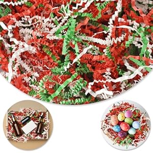 Darfukei Papel triturado para cestas de regalo, relleno de papel arrugado, triturado de papel de corte arrugado de 1/2 lb (8 onzas), cajas de regalo de compromiso de dama de honor, relleno de bolsas