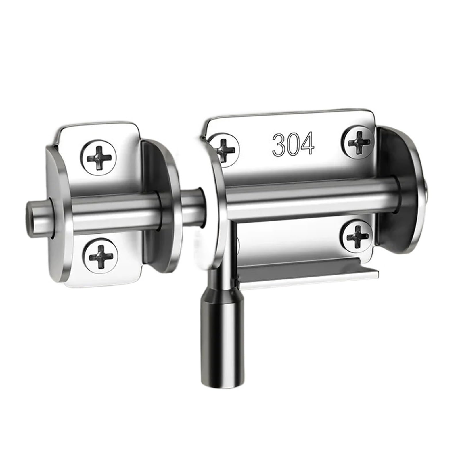 gate Bolt Stainless Steel Door Latch Solid Sliding Bolts Hasp Home Hardware Gate Safety Toilet Lock(3 piece)