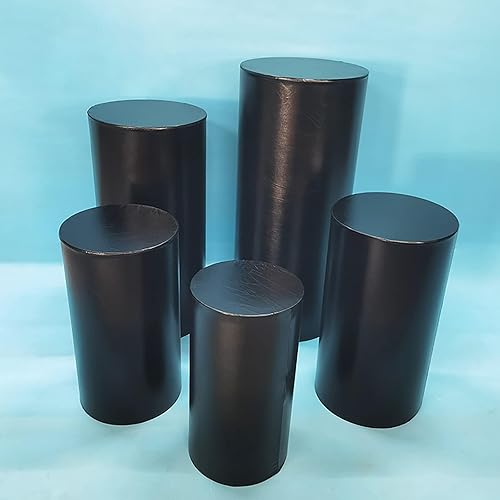 Miniatura 7 de Fundas de soporte de cilindro de fiesta para soportes de pedestal de cilindro de metal, fundas elásticas de bronce, para decoración de fiestas,