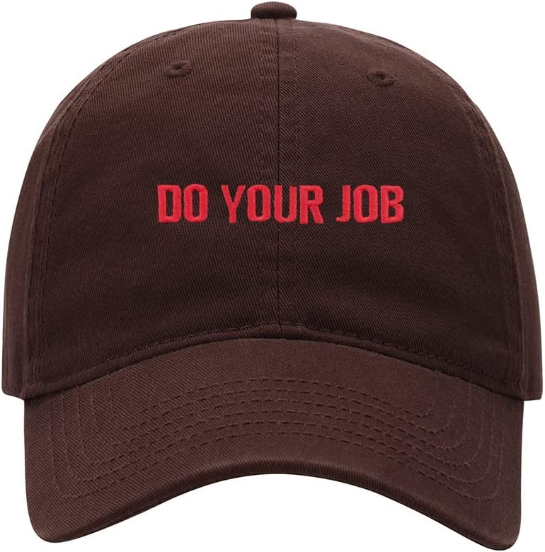 Baseball Cap Men Do Your Job Embroidered Washed Cotton Dog Hat Baseball Caps