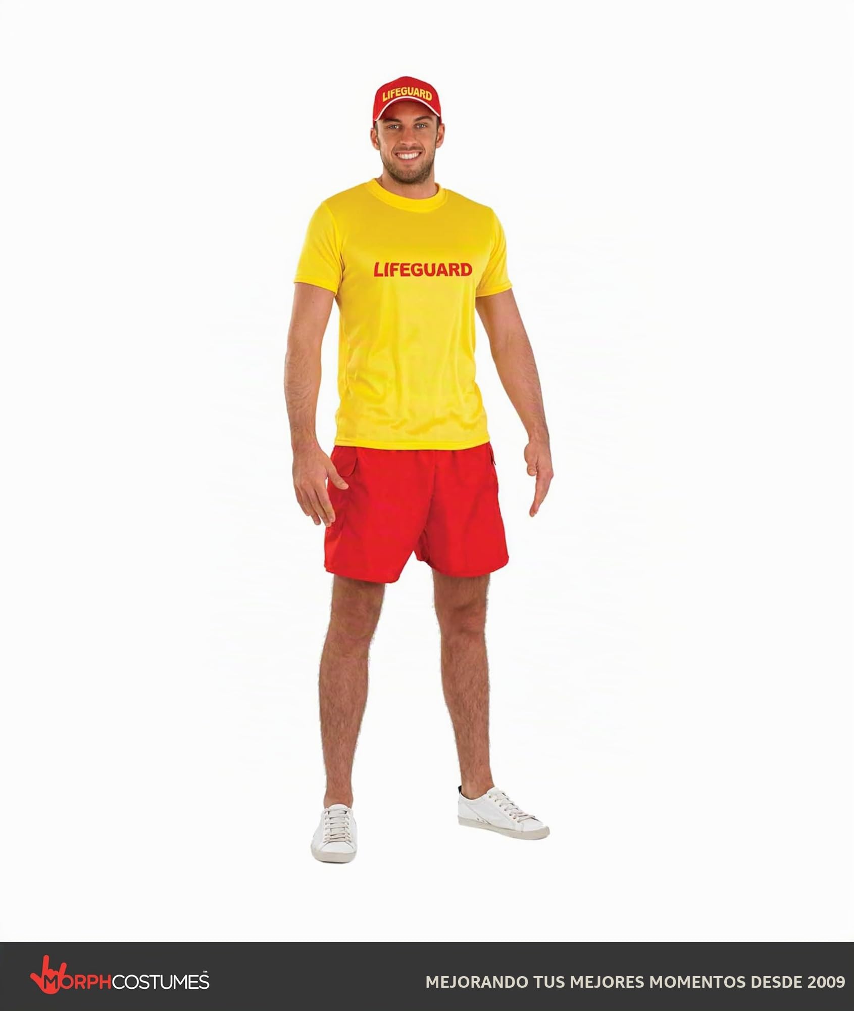 Fun Shack Disfraz Socorrista Hombre, Disfraz Playa Halloween Hombre