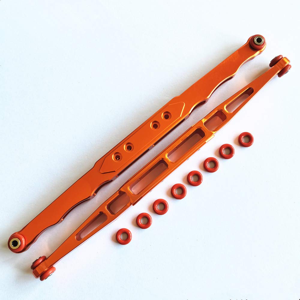 Aluminio trasero que arrastra los brazos del acoplamiento naranja para TRAXXASSS Unlimited Desert Racer UDR 8544