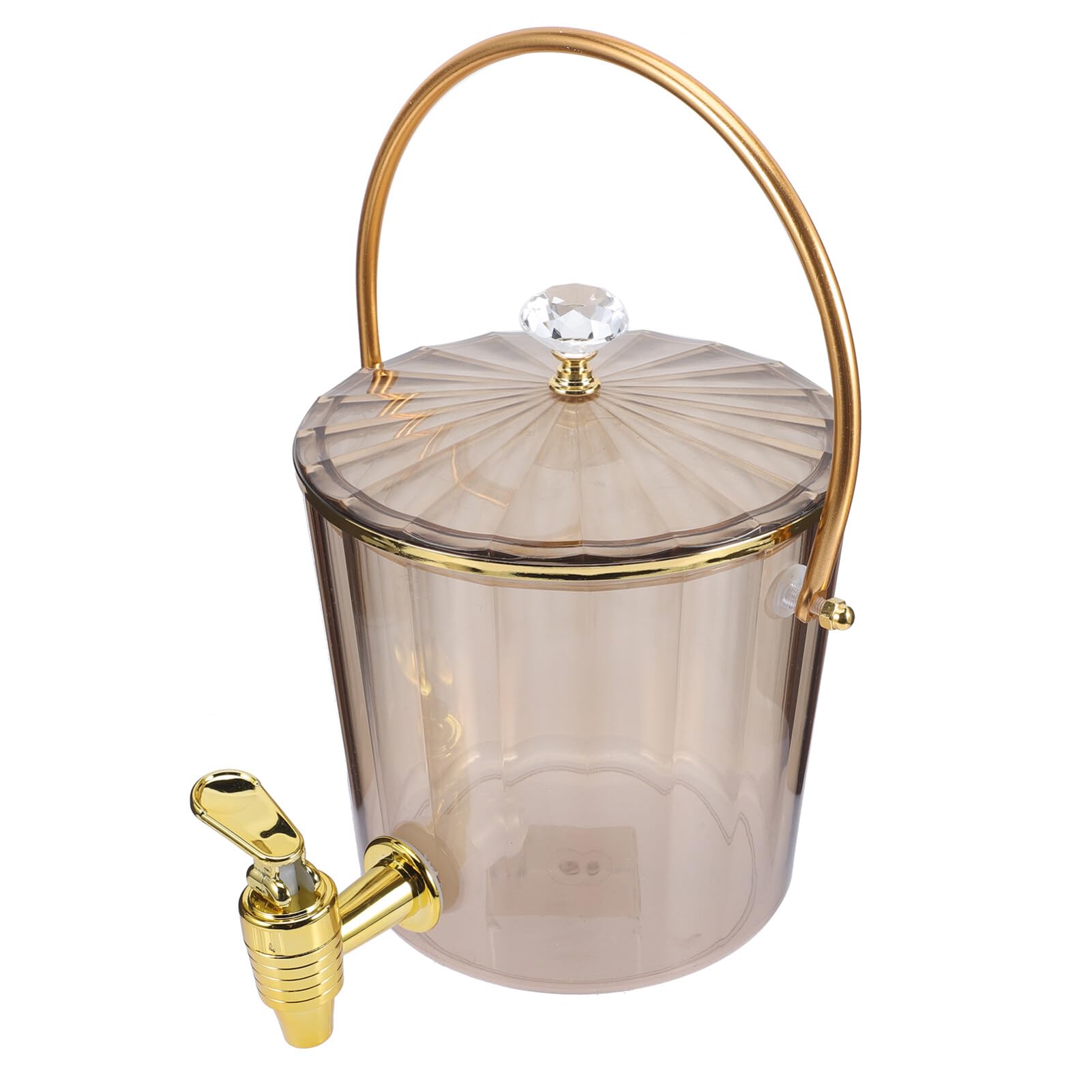 Cabilock Ice Bucket Cold Water Jug 5 Gallon Drinks Dispenser with Spigot and Lid (amber) Beverage Wine Dispenser Juice Jug Dispenser Jug for Ice Juice Dispenser Tea Carafes Plant De Plastic