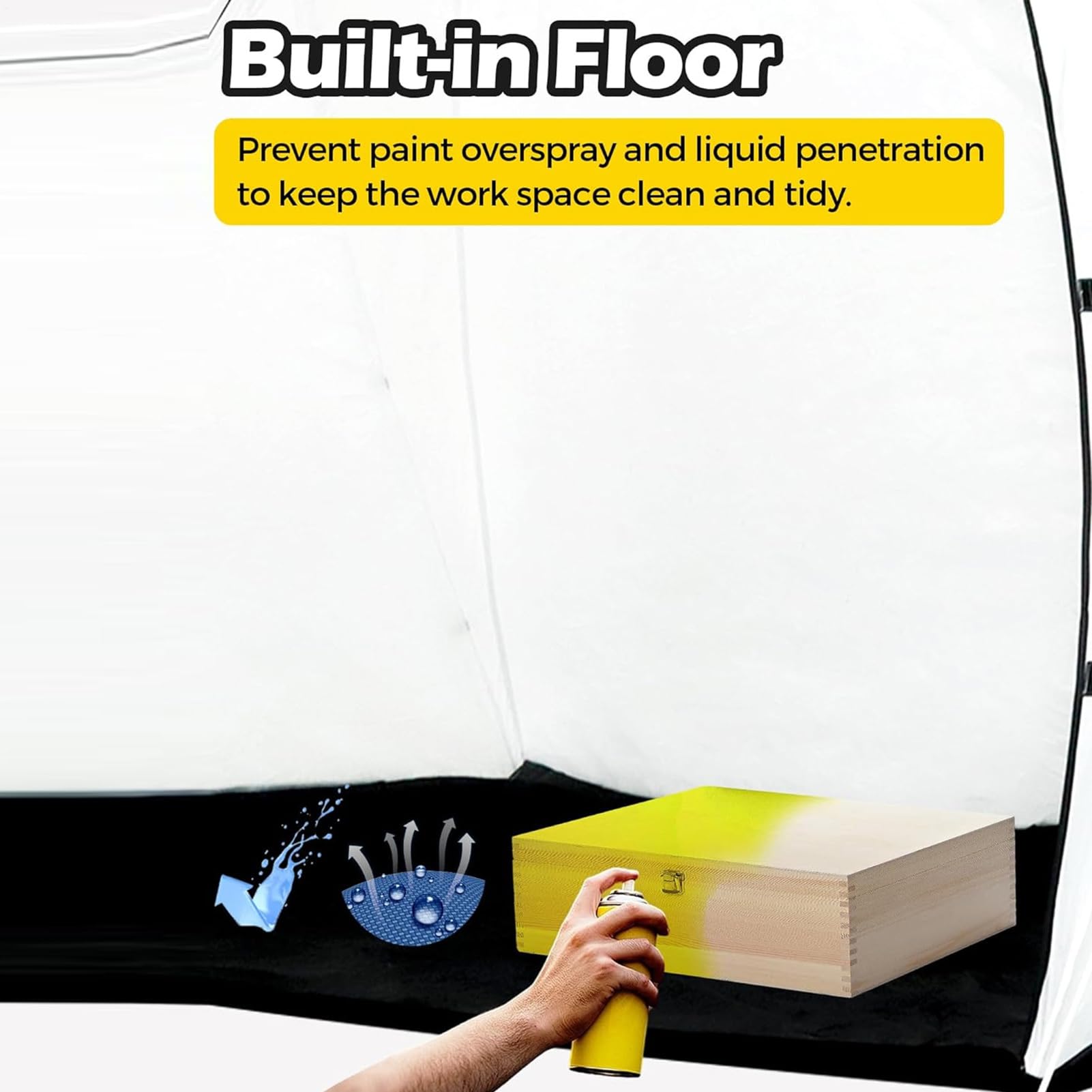 Tenda per Cabina di Verniciatura a Spruzzo portatile per cabina di | Pieghevole Verniciatura a Spruzzo Tenda Stazione per giardino, prato, cortile, interni, esterni, patio, garage,