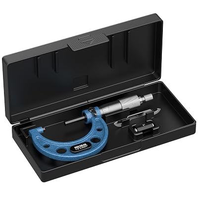 HDLNKAK Outside Micrometer, 1-2 Machinist Micrometer, 0.0001 Graduation Micrometer Set, Alloy Precision Micrometer, Machinist Tool, Micrometer Standard with Case.